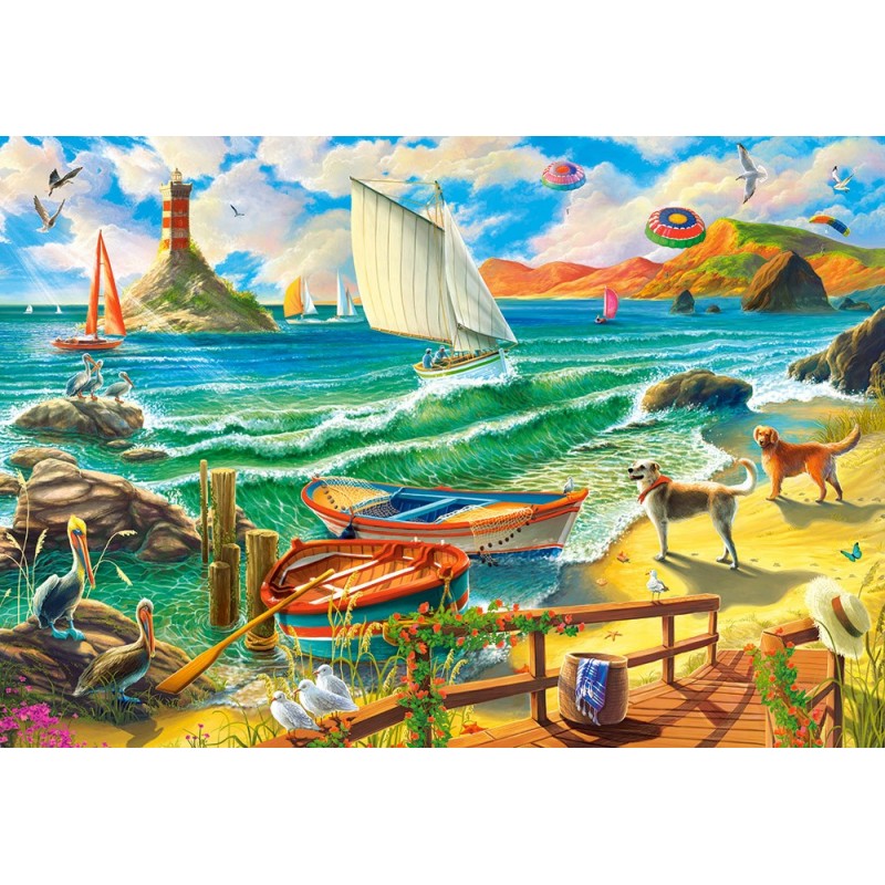 Puzzle 1000 piese Castorland - Weekend by the Seaside (Castorland-104895)