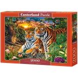 Puzzle 2000 piese Castorland - Tiger family (Castorland-200825)