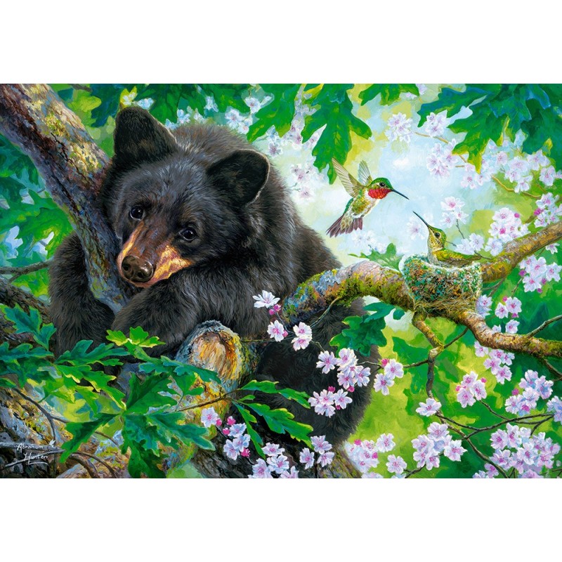 Puzzle 500 piese Castorland - The Bear and the Hummingbirds (Castorland-53629)