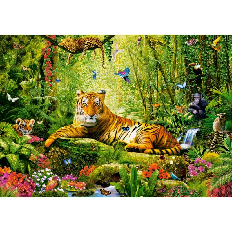 Puzzle 500 piese Castorland - His Majesty the Tiger (Castorland-53711)