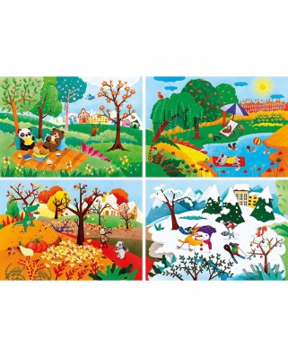 Puzzle 360 piese Clementoni - The 4 Seasons - 4 Progressive Puzzles (20/60/100/180 Pieces) (Clementoni-21408)