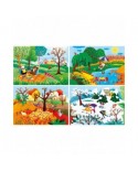 Puzzle 360 piese Clementoni - The 4 Seasons - 4 Progressive Puzzles (20/60/100/180 Pieces) (Clementoni-21408)