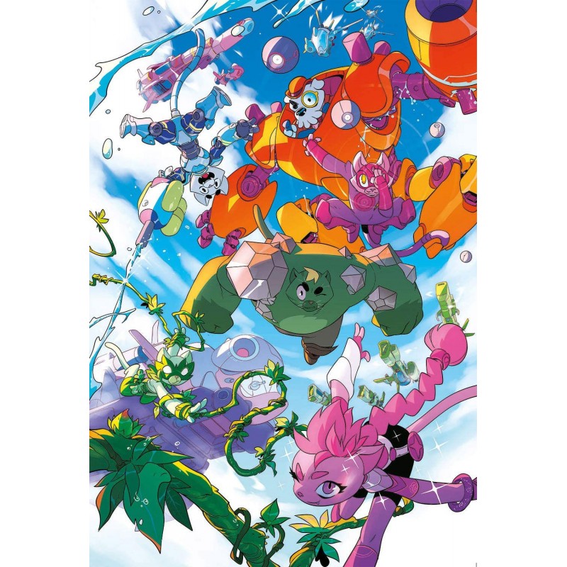 Puzzle 104 piese XXL Clementoni - Superfriends (Clementoni-23754)