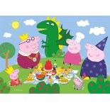 Puzzle 2x20 piese Clementoni - Peppa Pig Supercolor Pig (2x20 Pieces) (Clementoni-24778)