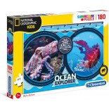 Puzzle 180 piese Clementoni - National Geo Kids - Ocean Expedition (Clementoni-29205)