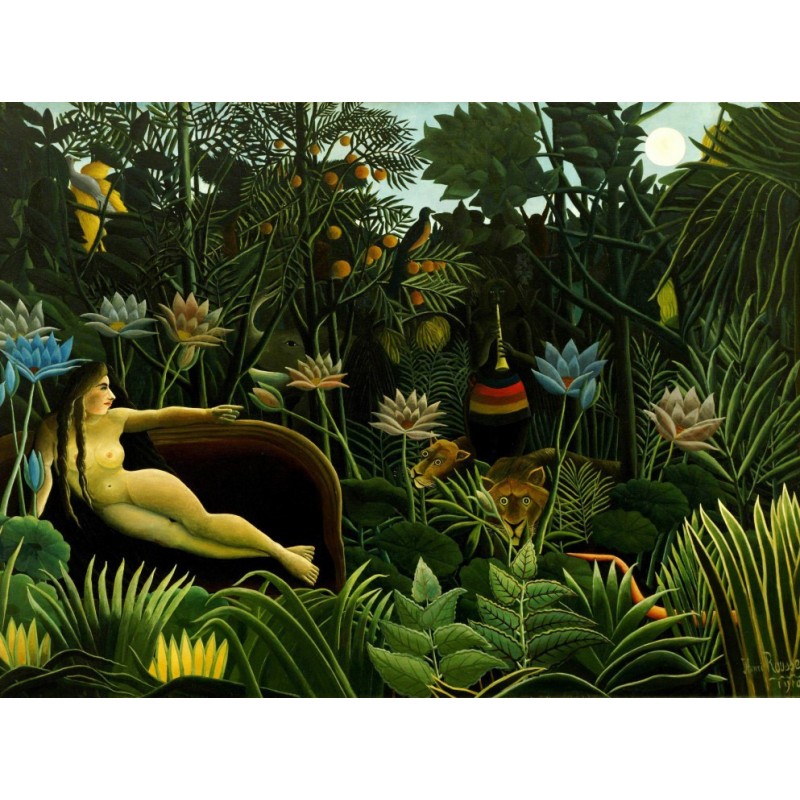 Puzzle 2000 piese Grafika - Henri Rousseau: The Dream, 1910 (Grafika-F-30218)