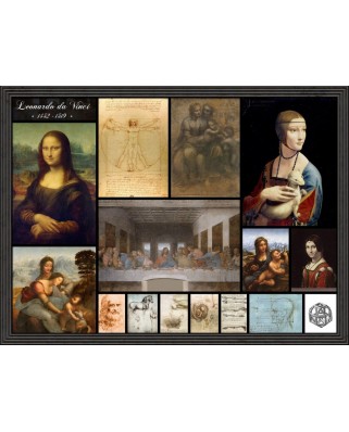 Puzzle 2000 piese Grafika - Leonardo Da Vinci: Collage (Grafika-F-30223)