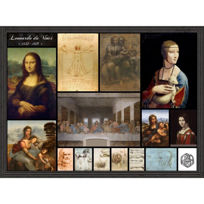 Puzzle 2000 piese Grafika - Leonardo Da Vinci: Collage (Grafika-F-30223)