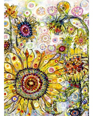 Puzzle 2000 piese Grafika - Sally Rich: Sunflowers (Grafika-F-30813)