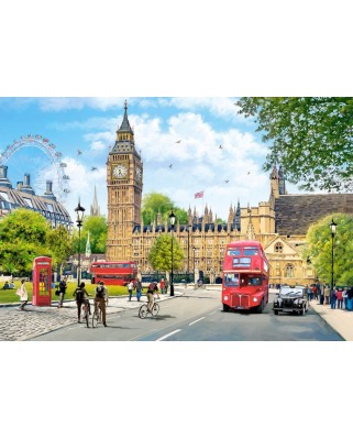 Puzzle 1000 piese Castorland - Busy Morning in London (Castorland-104963)