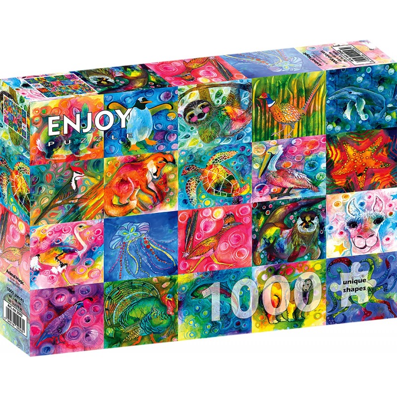 Puzzle 1000 piese ENJOY - Animal Magic (Enjoy-2043)