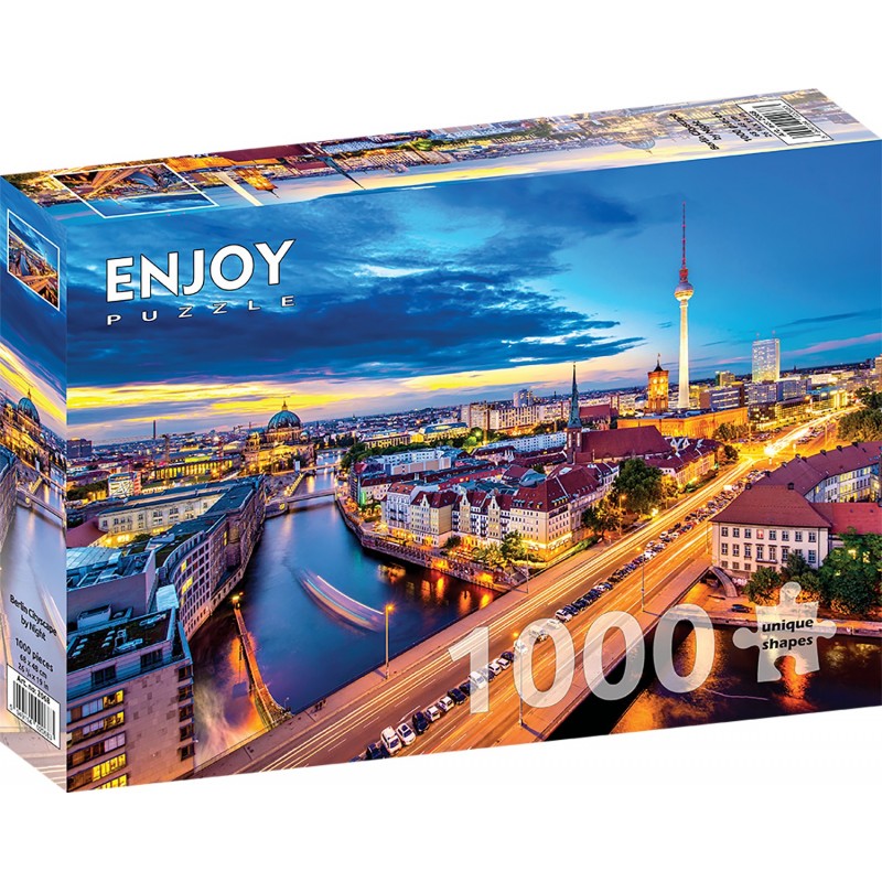 Puzzle 1000 piese ENJOY - Berlin Cityscape by Night (Enjoy-2068)