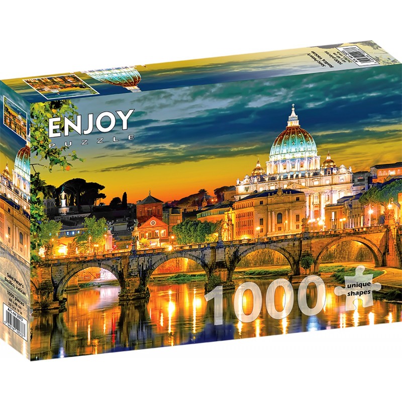 Puzzle 1000 piese ENJOY - Saint Peter's Basilica, Vatican (Enjoy-2073)