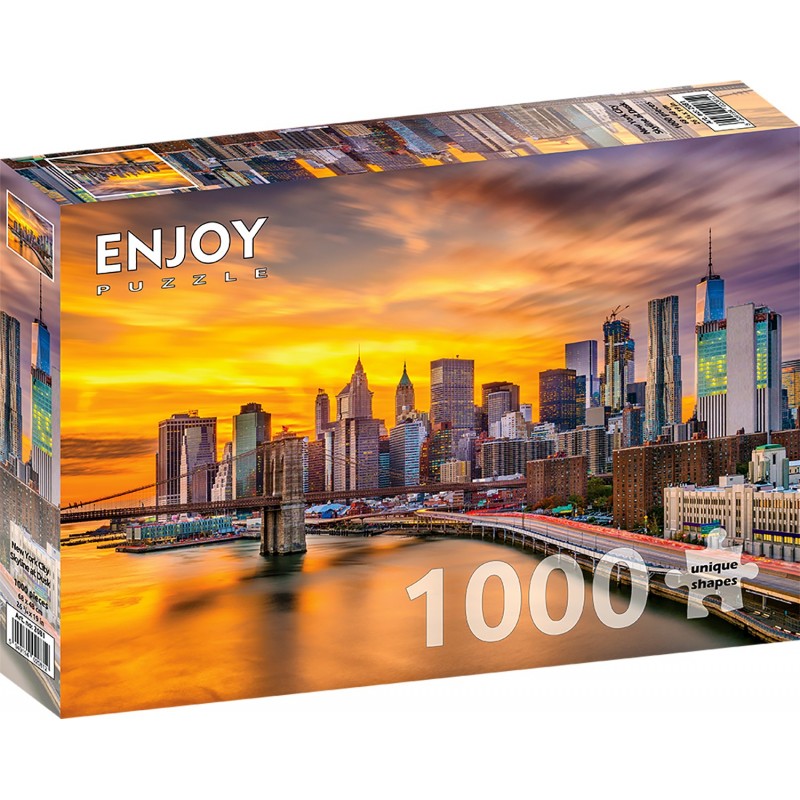 Puzzle 1000 piese ENJOY - New York City Skyline at Dusk (Enjoy-2081)