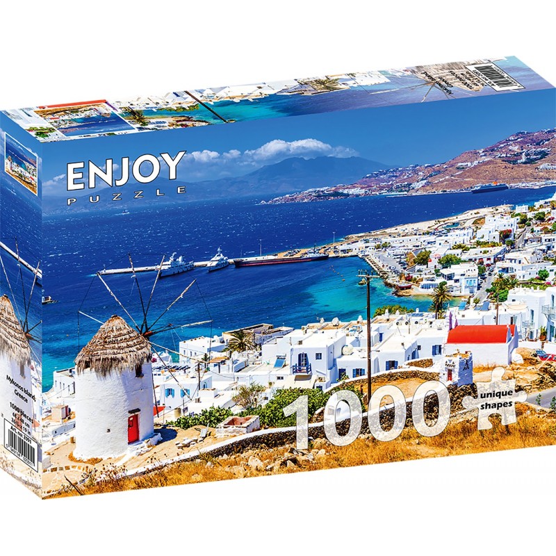 Puzzle 1000 piese ENJOY - Mykonos Island, Greece (Enjoy-2091)