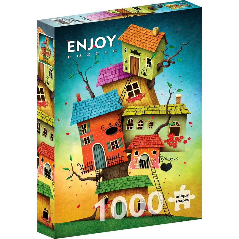 Puzzle 1000 piese ENJOY - Fairy Tale Houses (Enjoy-2119)