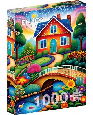 Puzzle 1000 piese ENJOY - House of Colors (Enjoy-2153)