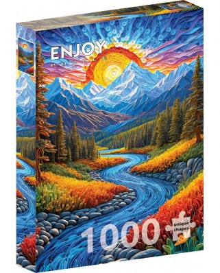Puzzle 1000 piese ENJOY - Sunrise Landscape (Enjoy-2154)