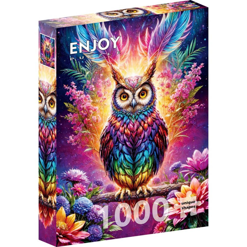 Puzzle 1000 piese ENJOY - Neon Owl (Enjoy-2161)