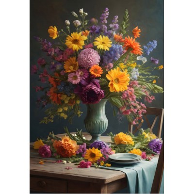 Puzzle 1000 piese Alipson - Flower Bouquet...