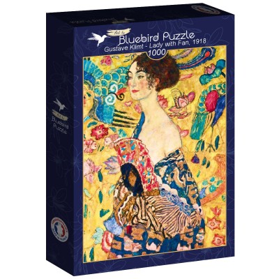 Puzzle 1000 piese Bluebird - Gustav Klimt:Lady with Fan,... 2