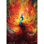 Puzzle 1500 piese Art Puzzle - Colorful Peacock (Art-Puzzle-5404)