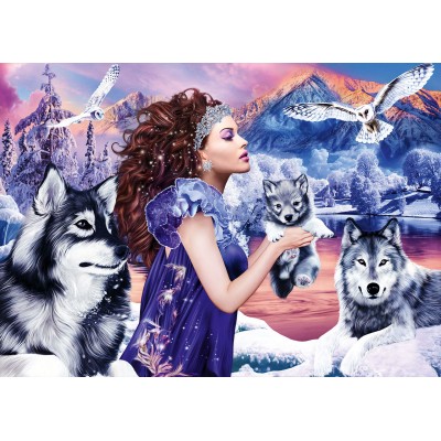 Puzzle 1000 piese Bluebird - Wolf Queen...