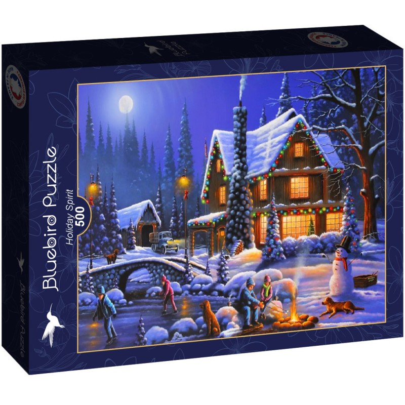 Puzzle 500 piese Bluebird - Holiday...