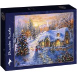 Puzzle 2000 piese Bluebird - Nicky Boehme:Christmas Cottage (Bluebird-Puzzle-F-90516)