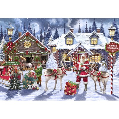 Puzzle 1000 piese Bluebird - Santa's Workshop...