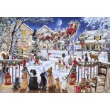 Puzzle 1000 piese Bluebird - Pets on Porch (Bluebird-Puzzle-F-90535)