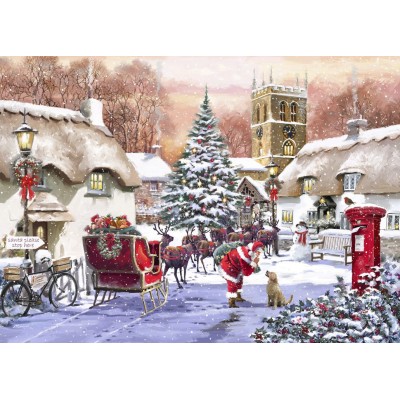 Puzzle 1500 piese Bluebird - Village and Santa...