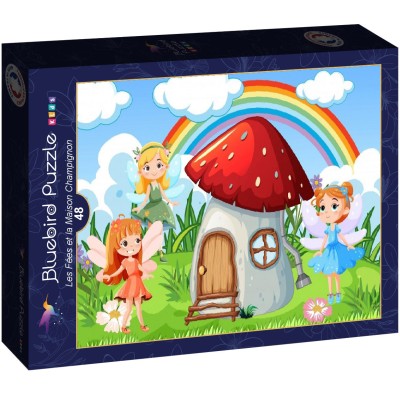 Puzzle 48 piese Bluebird - Les Fees et la Maison... 2