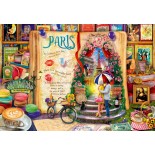 Puzzle 1000 piese Bluebird - Aimee Stewart:Life Is an Open Book Paris (Bluebird-Puzzle-F-90712)