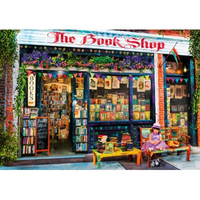 Puzzle 2000 piese Bluebird - Aimee Stewart:The Bookshop...