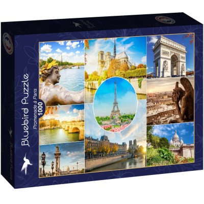 Puzzle 1000 piese Bluebird - Promenade a Paris... 2