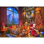 Puzzle 2000 piese Bluebird - Christmas Lodge (Bluebird-Puzzle-F-90801)