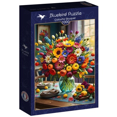 Puzzle 1000 piese Bluebird - Colourful Bouquet... 2