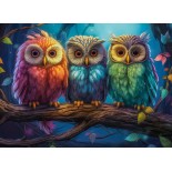 Puzzle 300 piese Castorland - Three Little Owls (Castorland-030545)