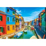 Puzzle 1000 piese Castorland - Burano Colors, Italy (Castorland-105250)