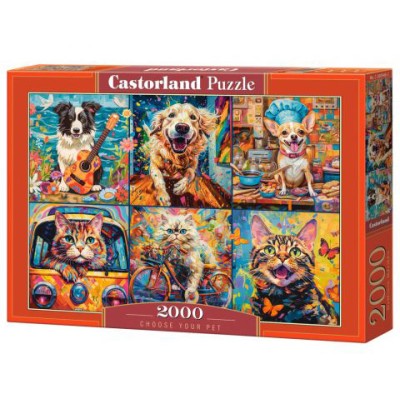 Puzzle 2000 piese Castorland - Choose Your Pet... 2