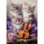 Puzzle 500 piese Castorland - Musical Kittens (Castorland-53988)