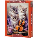 Puzzle 500 piese Castorland - Musical Kittens (Castorland-53988)
