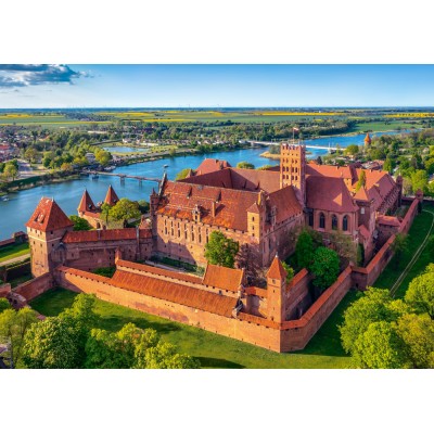 Puzzle 500 piese Castorland - View of Malbork Castle,...