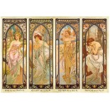 Puzzle 1000 piese D-Toys - Alfons Mucha:Time (Dtoys-70050)