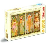 Puzzle 1000 piese D-Toys - Alfons Mucha:Time (Dtoys-70050)