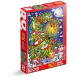 Puzzle 1000 piese Roovi - Christmas Tree (Dtoys-79572)