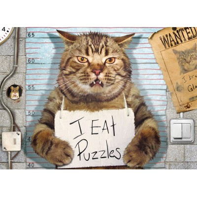 Puzzle 500 piese XXL Eurographics - Felony Cat...