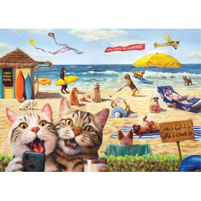 Puzzle 500 piese XXL Eurographics - No cats allowed by...