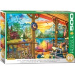Puzzle 500 piese XXL Eurographics - Early morning fishing (Eurographics-6500-5884)